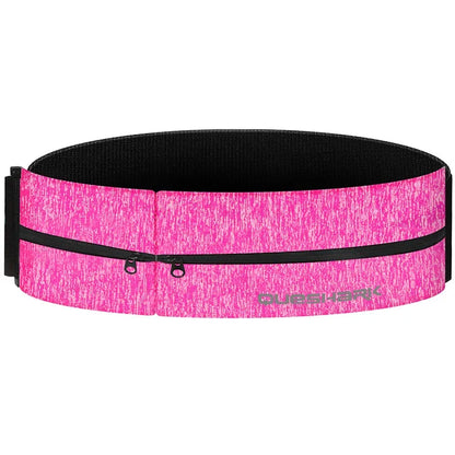 Sports Waist Belt Dual Zipper Sweatproof Phone Pouch Stretchy Running Yoga Bag for Large Screen Phone Outdoor
