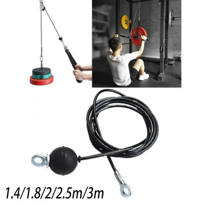 Interior Fitness Steel Wire Rope for Pulley 1.4M 1.8M 2M 2.5M Steel Wire Rope Kit DIY Weight Multi Gym Cable Fitness Pulley