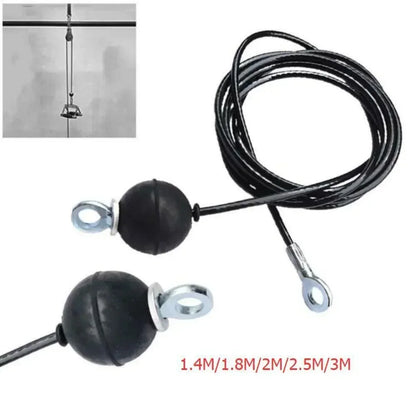 Interior Fitness Steel Wire Rope for Pulley 1.4M 1.8M 2M 2.5M Steel Wire Rope Kit DIY Weight Multi Gym Cable Fitness Pulley