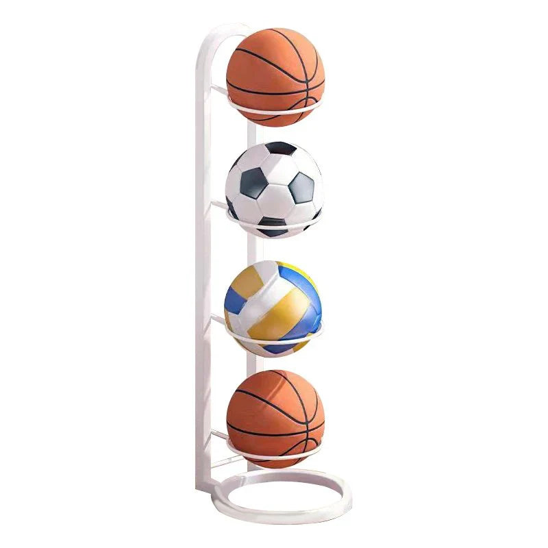Space-Saving Sports Ball Storage Rack – Organized Holder for Balls and Accessories in Home, Garage or Gym