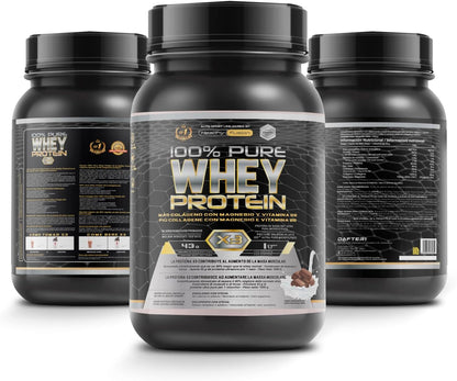 Healthy Fusion Whey Protein | Proteína Whey Pura Con Colágeno + Magnesio | Mejora Tus Entrenamientos | Protege Y Aumenta La Masa Muscular | 1000G De Proteína (Chocolate)