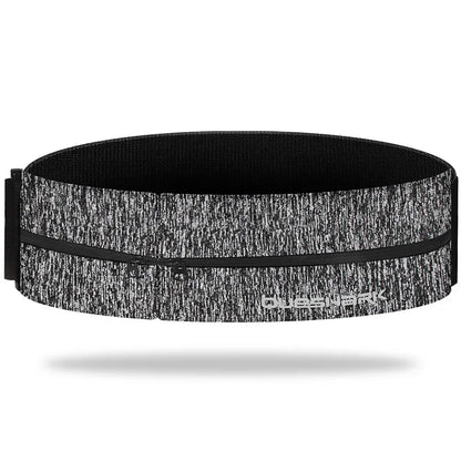 Sports Waist Belt Dual Zipper Sweatproof Phone Pouch Stretchy Running Yoga Bag for Large Screen Phone Outdoor