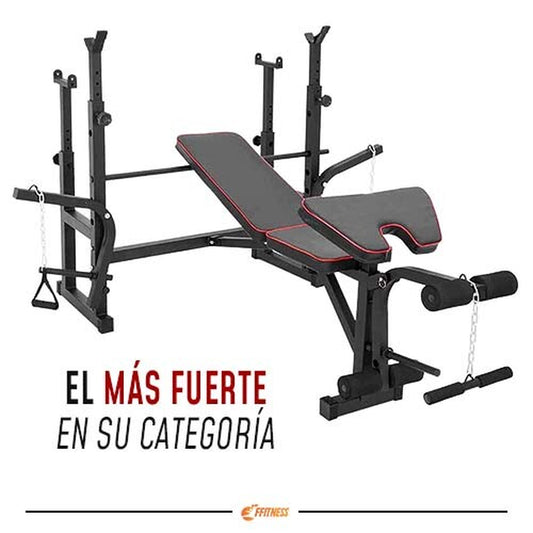 BANCO DE MUSCULACIÓN MULTIFUNCIÓN PLEGABLE PARA GIMNASIO BANCO DE PESAS FITNESS